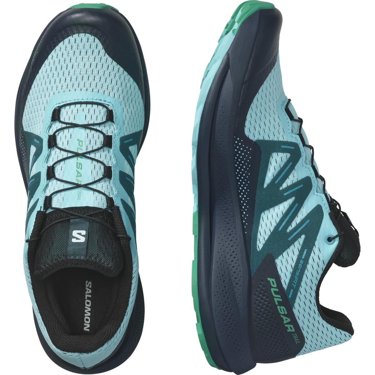 Zapatillas trail running Salomon Pulsar Trail verde hombre