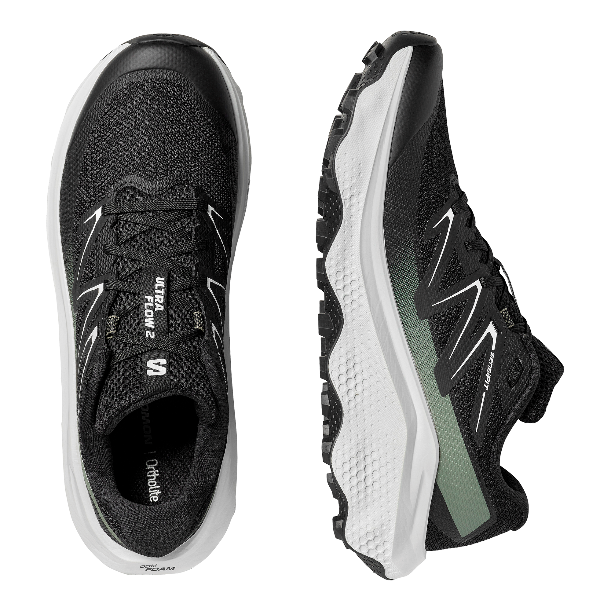 #Color_Black / White / Agave Green