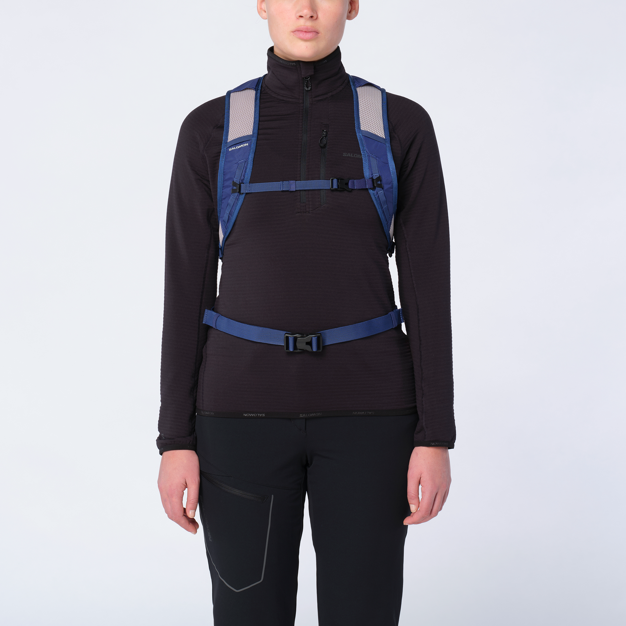 #Color_Mazarine Blue / GHOST GRAY 16-4703 TCX